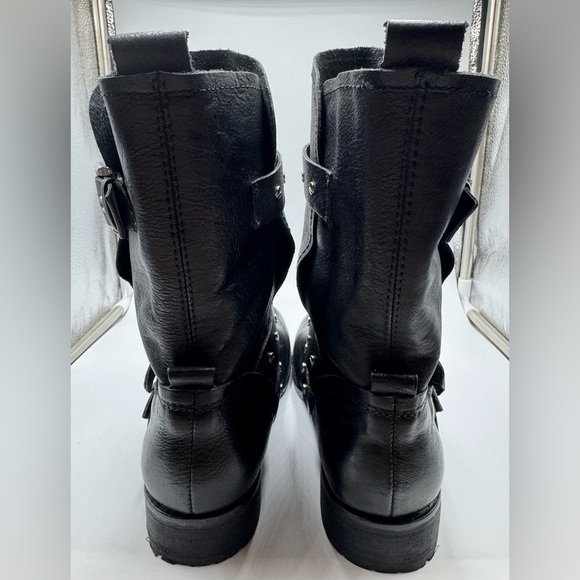 Dolce Vita Leather Moto Boots Black 8.5 - Picture 5 of 6